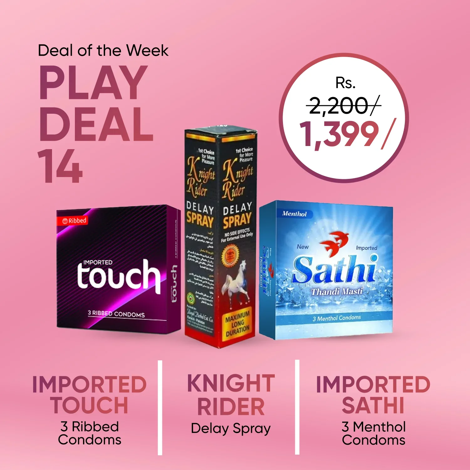 Knight Rider Deal With Condoms Buy Online in Pakistan My TeleShop